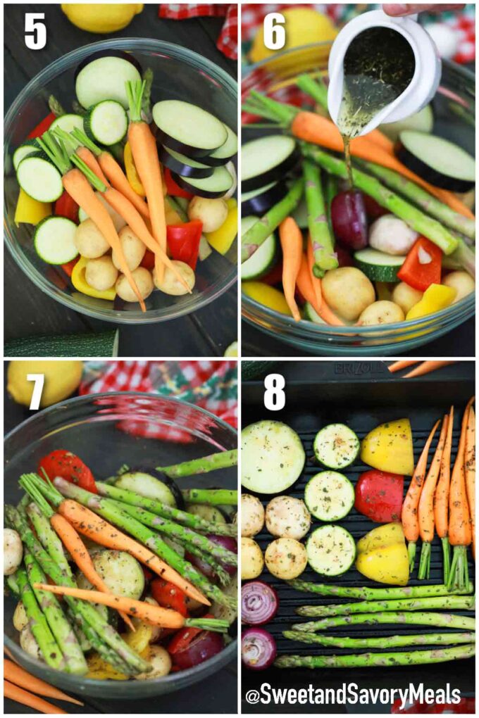steps how to make grilled vegetables